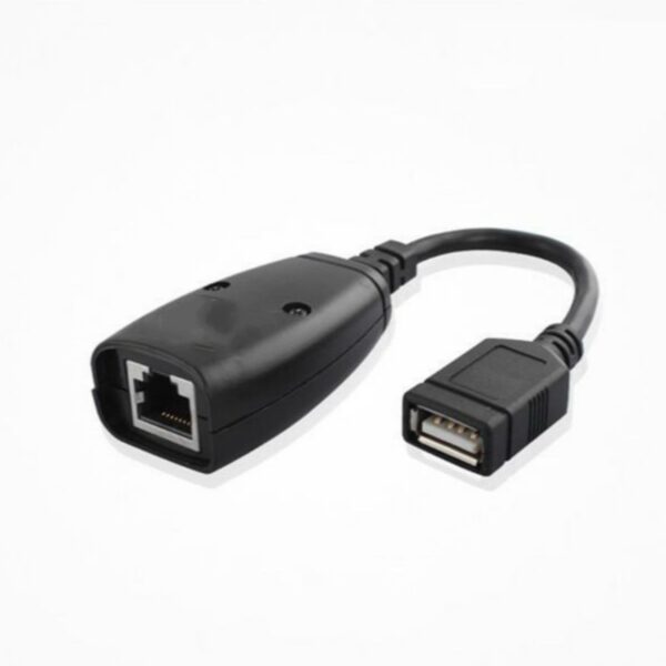USB 2.0 Male To Female Cat6 Cat5 Cat5e 6 Rj45 LAN Ethernet Network Extender Extension Repeater Adapter Converter Cable 2