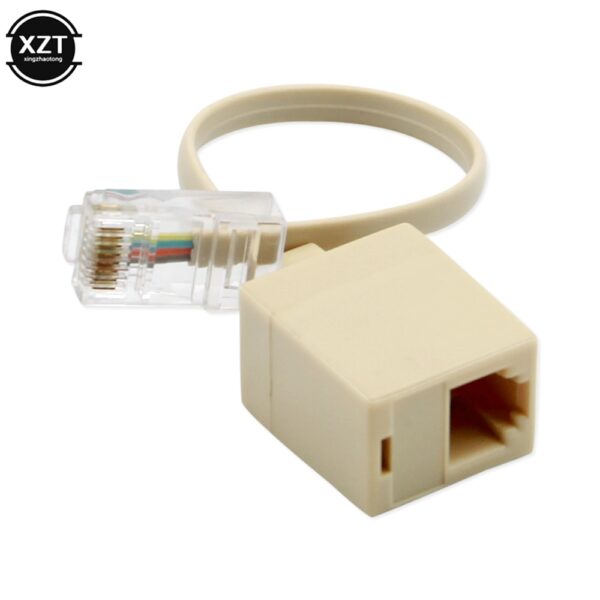 8P4C / RJ45 male RJ11 6P4C to female M / F Adapter telephone Ethernet 1