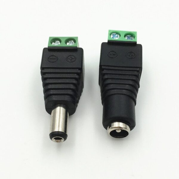 1Pcs CCTV BNC Connector DC Power Plug 2.5mm 3.5mm Male Female Audio Video Balun System Security Adapter Coax CAT5 RJ45 USB Jack 6