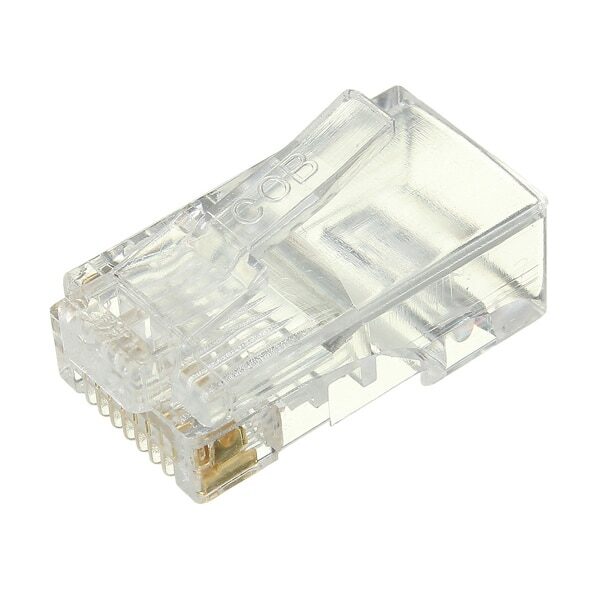 50PCS/lot RJ45 RJ-45 CAT5 cat5e Modular Cable Head Plug Ethernet Gold Plated Network Connector Best Promotion 2