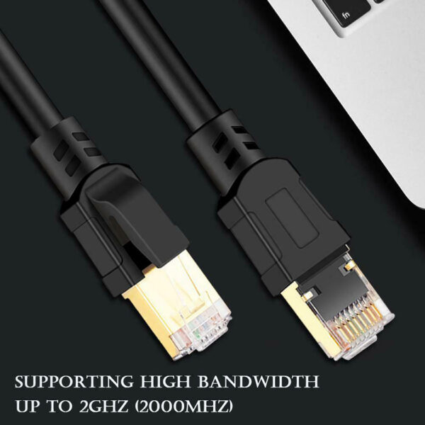 0.5M-2M Cable Cat8 Lan Cable UTP RJ 45 Network for Modem Router Ethernet 2000Mhz For USB HUB Xbox For PC Laptop MacBook Pro 2019 5