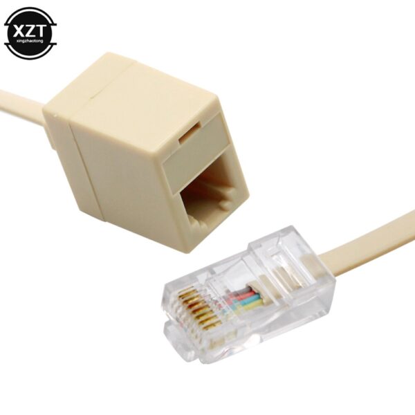 8P4C / RJ45 male RJ11 6P4C to female M / F Adapter telephone Ethernet 5