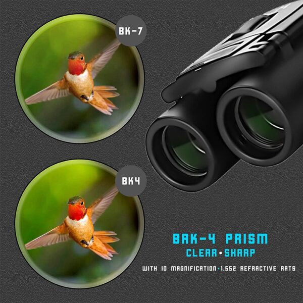 300X25 Powerful HD Binoculars 50000M Long Range Folding Mini Telescope Low Light Night Vision BAK4 Optics for Hunting Camping 5