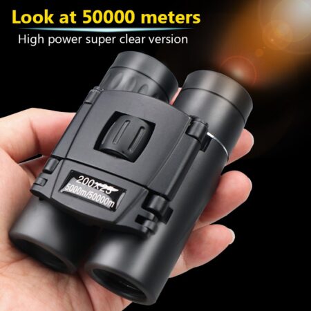 Mini Portable Zoom HD 50000M Telescope Binoculars Powerful 200x25 Folding Long Range Low Light Night Vision Professional 1