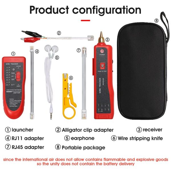 Free shipping RJ11 RJ45 Crimper Cat5 Cat6 LAN Network Cable Tester Telephone Wire Tracker Three colors available 6