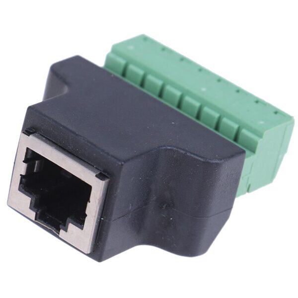 1 Pcs RJ45 To Screw Terminal Adaptor RJ45 Female To 8 Pin Connector RJ45 Splitter For CCTV DVR CCTV Accessories 3