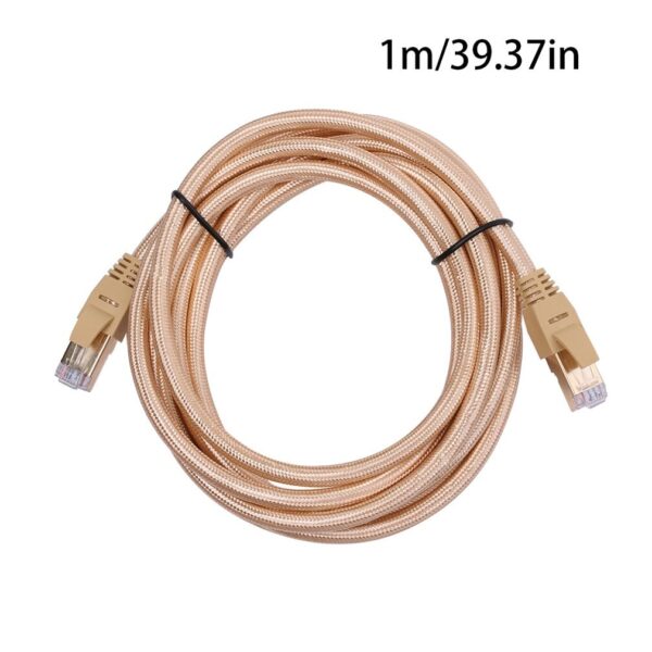 High Speed UTP Enhanced Cat7 Ethernet Patch Cable Ethernet Network Cable Patch Cord for PC Laptop U/FTP LAN Black 6