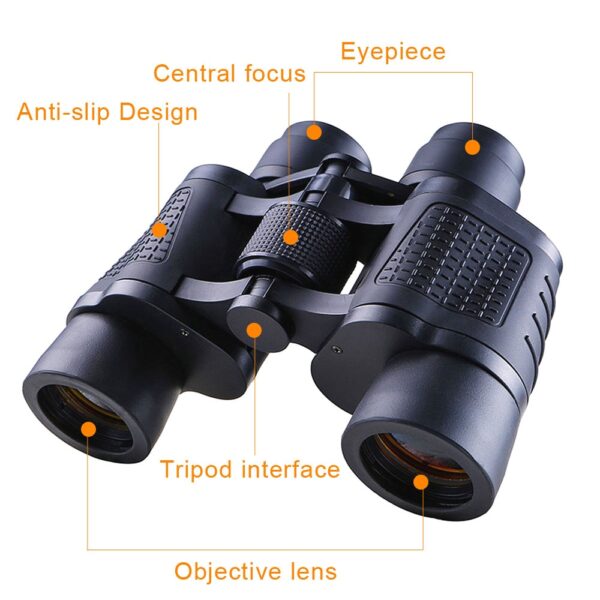 High Power HD Professional Binoculars 80x80 10000M Hunting Telescope Optical LLL Night Vision for Hiking Travel High Clarity 6