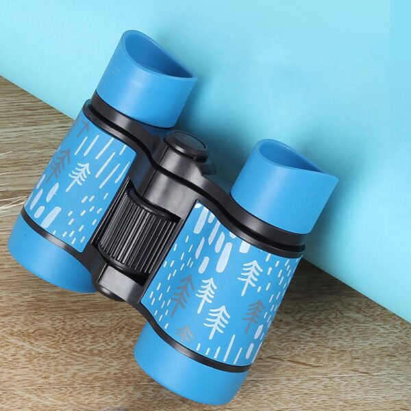 HD Binoculars 4x30 Telescope Rubber Children Colorful Telescope Fixed Zoom Anti-skid Portable Field glasses Children Gifts 5