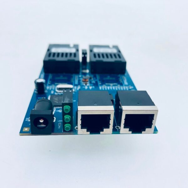 10/100/1000M Gigabit Ethernet switch Ethernet Fiber Optical Media Converter Single Mode 2 RJ45 UTP and 2 SC fiber Port Board PCB 4