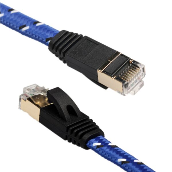 CAT7 Flat Ethernet Cable 10Gbps 8p8c RJ45 Network Connector Internet Wire For Computer Router Laptop Switch 5m 10m 15m 20m 30m 3