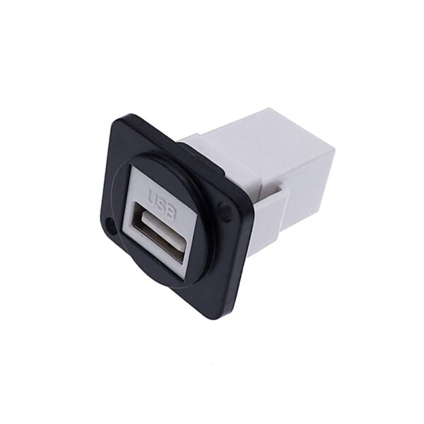 Simple USB socket panel mounting interface around installing the self-locking bayonet connection LED aviation socket 3