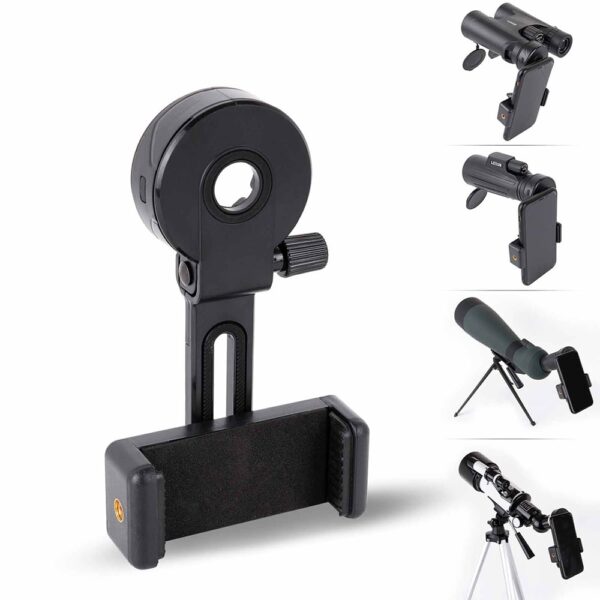 Universal Telescope Cell Phone Adapter Binoculars Phone Holder Astronomical Telescope High Quality Phone Clip 2