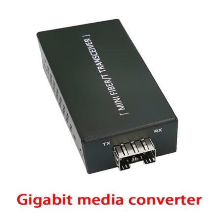 Fiber Optical media converter 1 port sfp to 1 rj45 gigabit optical fiber ethernet for ip camera 10/100/1000M 1