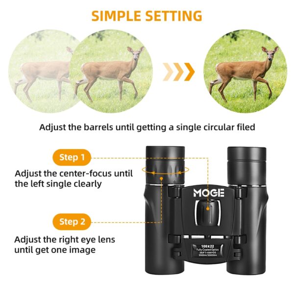 100x22 Professional HD Telescope 30000m Phone Binoculars High Magnification BAK4 Micro Night Vision Telescope for Camping 3