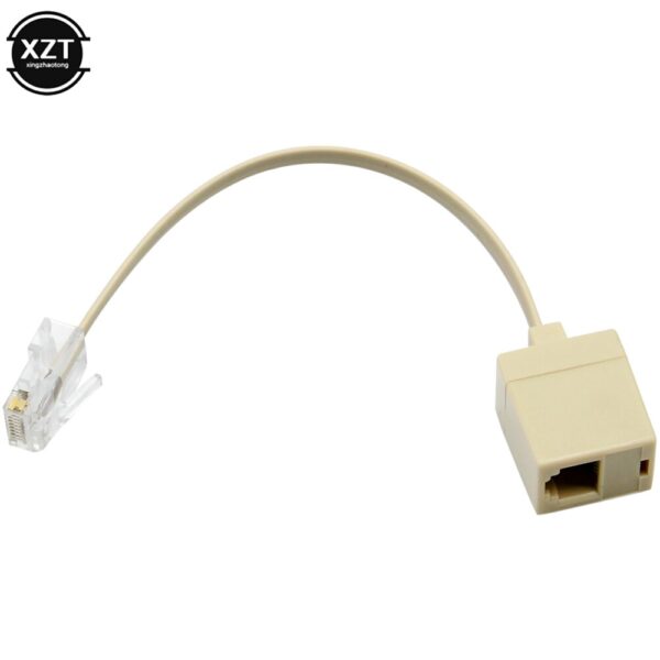 8P4C / RJ45 male RJ11 6P4C to female M / F Adapter telephone Ethernet 3