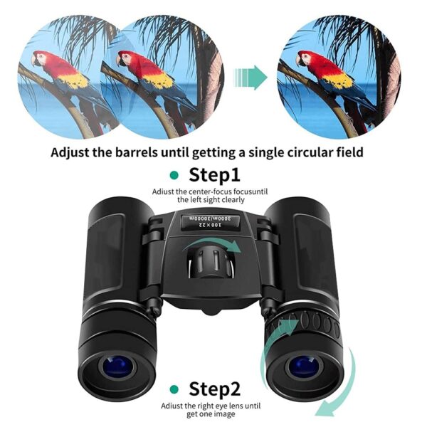 100X22 Professional Binoculars 30000M High Power HD Portable Hunting Optical Telescope BAK4 Night Vision Binocular For Camping 3