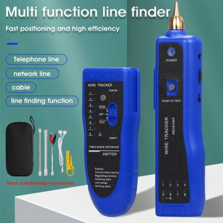 LAN Network Cable Tester Cat5 Cat6 RJ45 UTP STP Detector Line Finder Telephone Wire Tracker Tracer Diagnose Tone Tool Kit 1