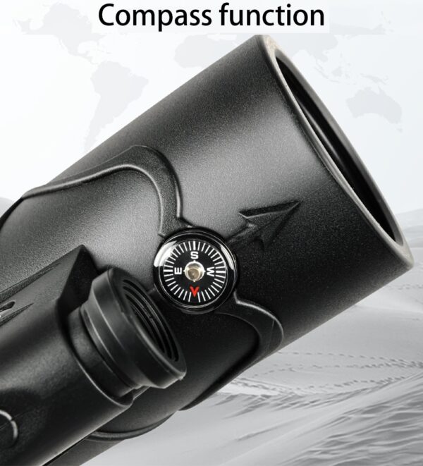 50X60 Monocular Telescope Laser Portable With Light Binoculars Powerful Low Light Night Vision Compass BAK4 Outdoor for Hunting 3
