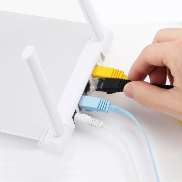FONKEN Cat6 Flat Ethernet Cable Rj45 Modem Router Cable 1Gbps Network Patch Cord 1M 3M Cat 6 Lan Wire for Computer Laptops 4