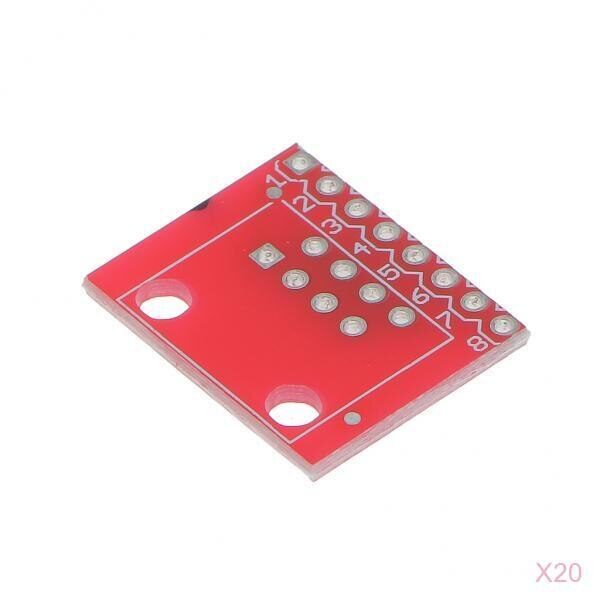 2020 NEW Hot 20x Modular Connectors / Ethernet Connectors RJ45 Breakout Board Adapter Connector Module Board Portable 6