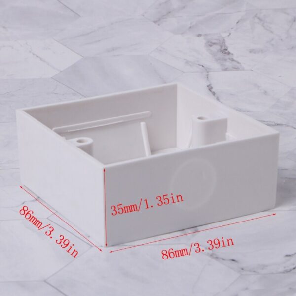 86 X 86mm Waterproof Wall Plate Junction Box Back Plate Box Outer Side Back Box 4