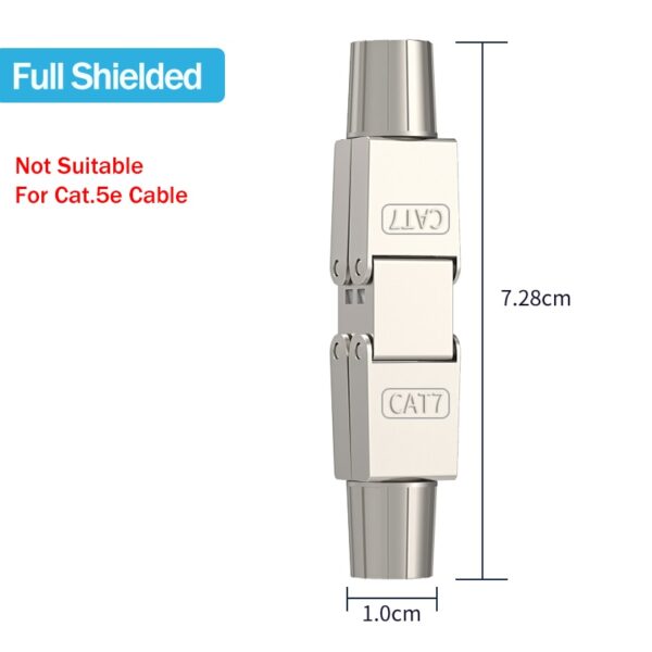 Linkwylan Cat6A Cat7 Cable Extender Junction Adapter Connection Box RJ45 Lan Cable Extension Connector Full Shielded Toolless 6