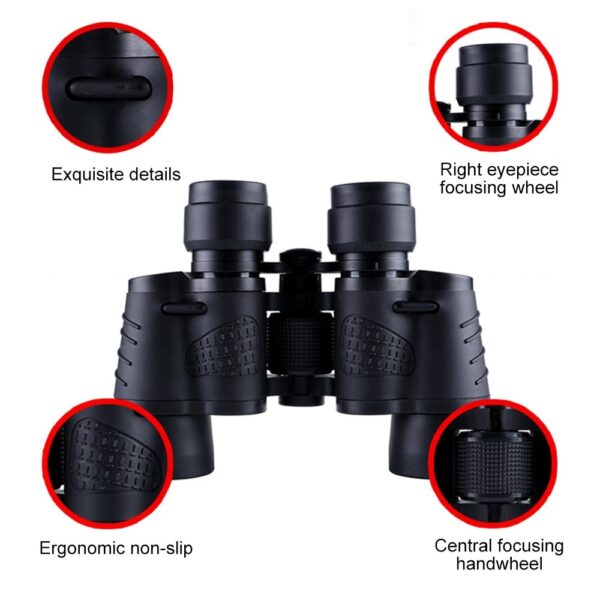 80X80 Binoculars 15000m Long Range Telescope With Low Light Night Vision Professional High Power Binocular for Hiking Travel 2