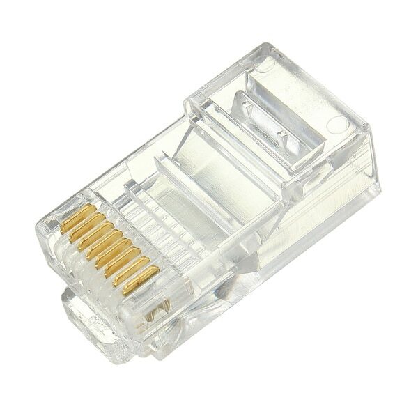 50PCS/lot RJ45 RJ-45 CAT5 cat5e Modular Cable Head Plug Ethernet Gold Plated Network Connector Best Promotion 1