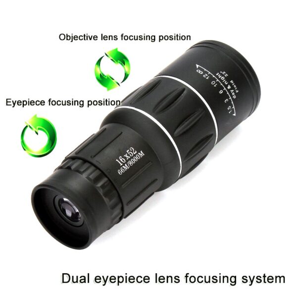 High Power HD Monocular Telescope 16X52 Sniper Binoculars Tourism Spyglass LLL Night Vision For Camping Hunting Child Gift 3