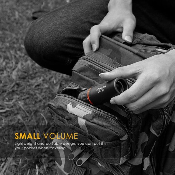 30*25 Optical Zoom Field Glasses Telescopes Clear View Red Film Hunting HD Binoculars Adjustable Focal Length or 7X Monocular 4