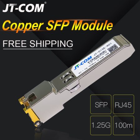 Gigabit RJ45 SFP Module 1000Mbps SFP Copper RJ45 SFP Transceiver Module Compatible with Cisco/Mikrotik Gigabit Ethernet Switch 1