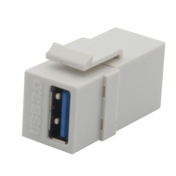 2PCS USB 3.0 A Female to A Female Extension Keystone Jack Coupler Connector Adapter Converter 3