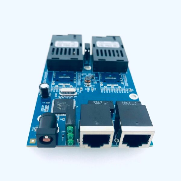 10/100/1000M Gigabit Ethernet switch Ethernet Fiber Optical Media Converter Single Mode 2 RJ45 UTP and 2 SC fiber Port Board PCB 2