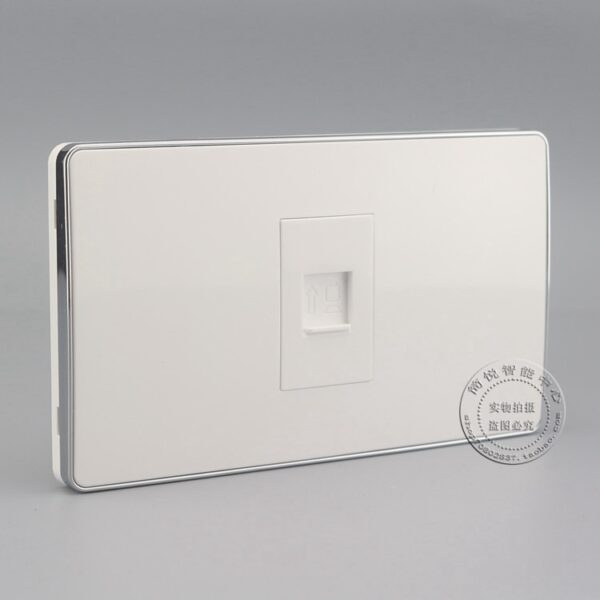 120MM Wall Face Plate Gigabit Single Port CAT6 RJ45 Network Ethernet LAN Socket Outlet Panel Faceplate 5