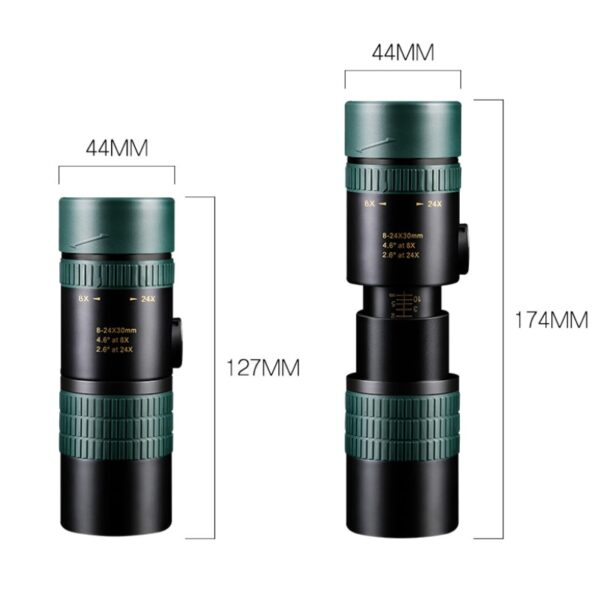 10-300x40 Zoom Monocular for Smartphone Super Foldable Telephoto Lens Clear Binoculars Powerful Hunting Telescope Long Range 3