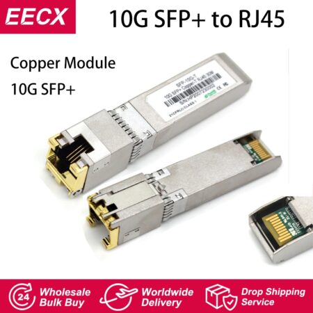 10G SFP+ to RJ45 Copper Module 10gb SFP RJ45 Module SFP SFP+-T 10GBase-T Copper SFP 30M For Cisco Mikrotik TP-Link D-Link 1