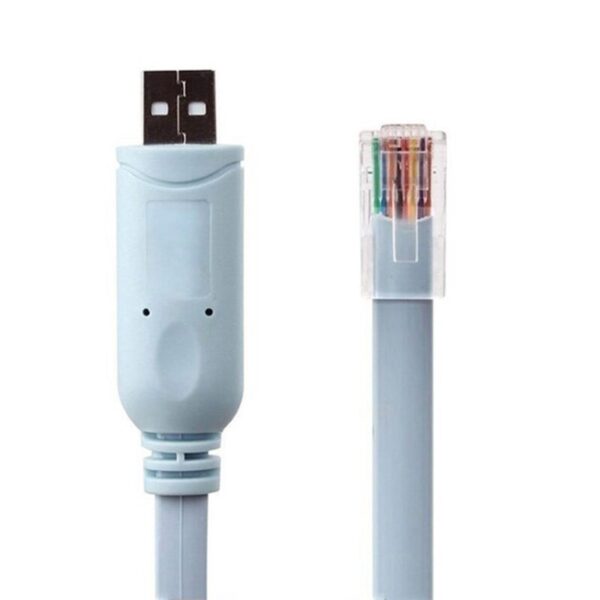 1pc 1.8M USB to RJ45 USB to RS232 Serial to RJ45 CAT5 Console  Cord for Cisco Routers Adapter/ Cable USB to RS232 Serial to RJ45 2