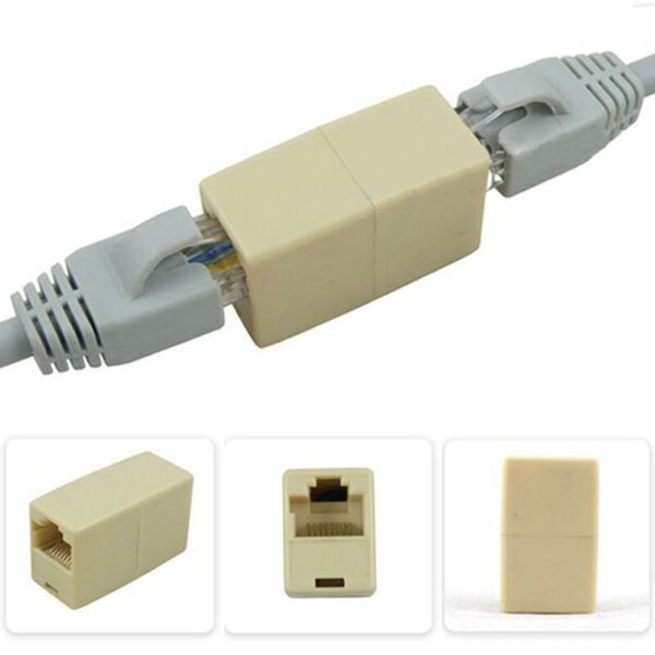 High Quality 10pcs RJ45 CAT5 Coupler Plug Network LAN Cable Extender Connector Adapter New Rated 4.9 2