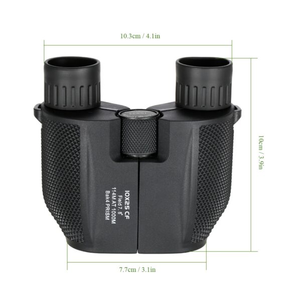 Professional Binoculars 10x25 BAK4 Prism High Powered Binocular Portable Hunting Telescope Scope  monocular luneta 4