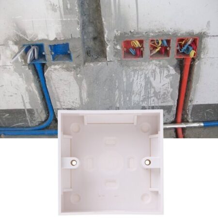 86 X 86mm Waterproof Wall Plate Junction Box Back Plate Box Outer Side Back Box 1