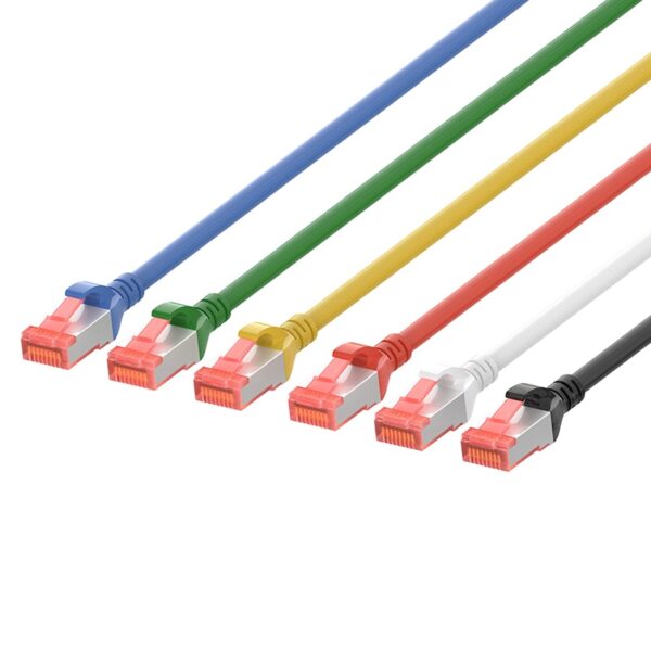 (5pcs/pack) RJ45 Cat 6 SFTP patchcord cable 0.25m/0.5m/1m/1.5m/2m/3m/5m for optional - 7 colors available shielded LSZH 1