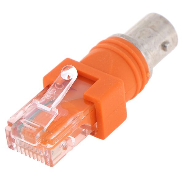 RF Female To RJ45 Male Coaxial Barrel Coupler Adapter Coax Adapter, RJ45 To RF Connector BNC F-Type Connector 5