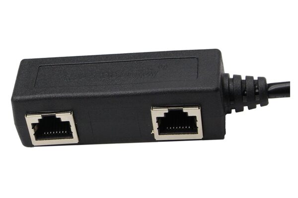 ERE RJ45 1 Male to 2 Female Socket Port LAN Ethernet Network Splitter Y Cable Suitable for Cat5,Cat5e,Cat6,Cat7 6