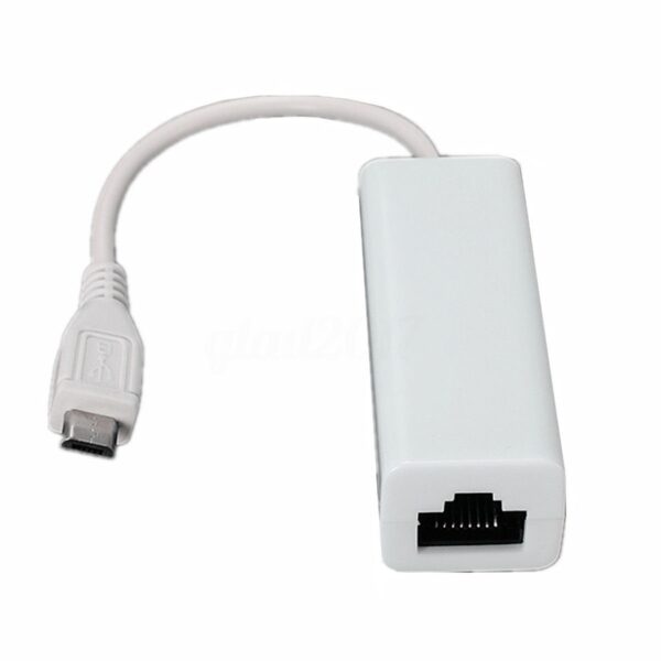 Micro USB 2.0 5P to RJ45 Networks Lan Ethernet Cable Converter Adapter for Tablet PC C66 6