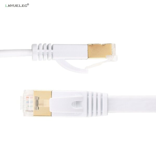 5ft 1.5m CAT7 RJ45 Patch Ethernet LAN Network Cable For Router Switch gold plated cat7 network cable RJ45 8P8C GOLD PLATED PLUG 1