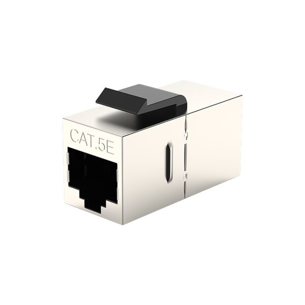 RJ45 Cat5e Inline Coupler Female Keystone Adapter Network STP FTP Cable Extension Connector For Blank Patch Panel Face Plate 1