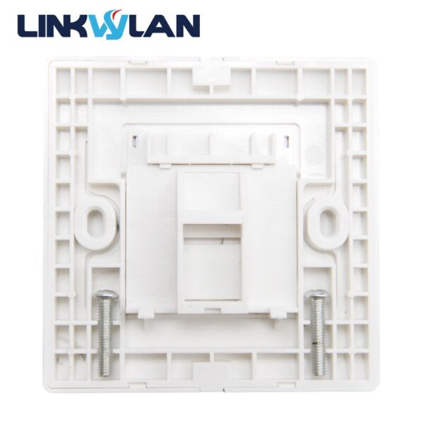 86x86mm Single Port 1port Face Plate / Wall Plate - Wall mount for installation with RJ45 & RJ11 Keystone Jacks 2