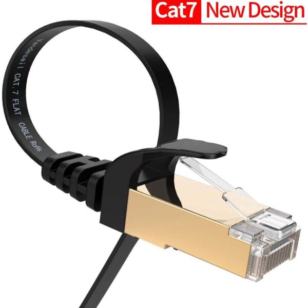 Cat 7 Shielded Ethernet RJ45 Network Cable Cat7 Flat Ethernet Patch Cables  For Modem, Router, LAN, PC 1m 2m 3m 5m 10m 20m 30m 1