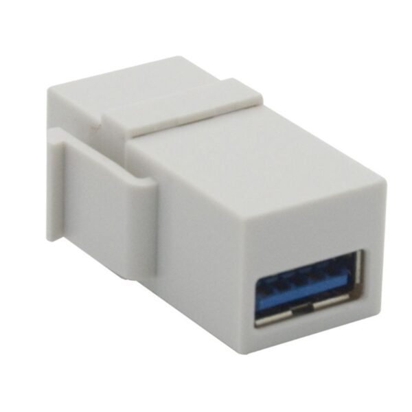 2PCS USB 3.0 A Female to A Female Extension Keystone Jack Coupler Connector Adapter Converter 4